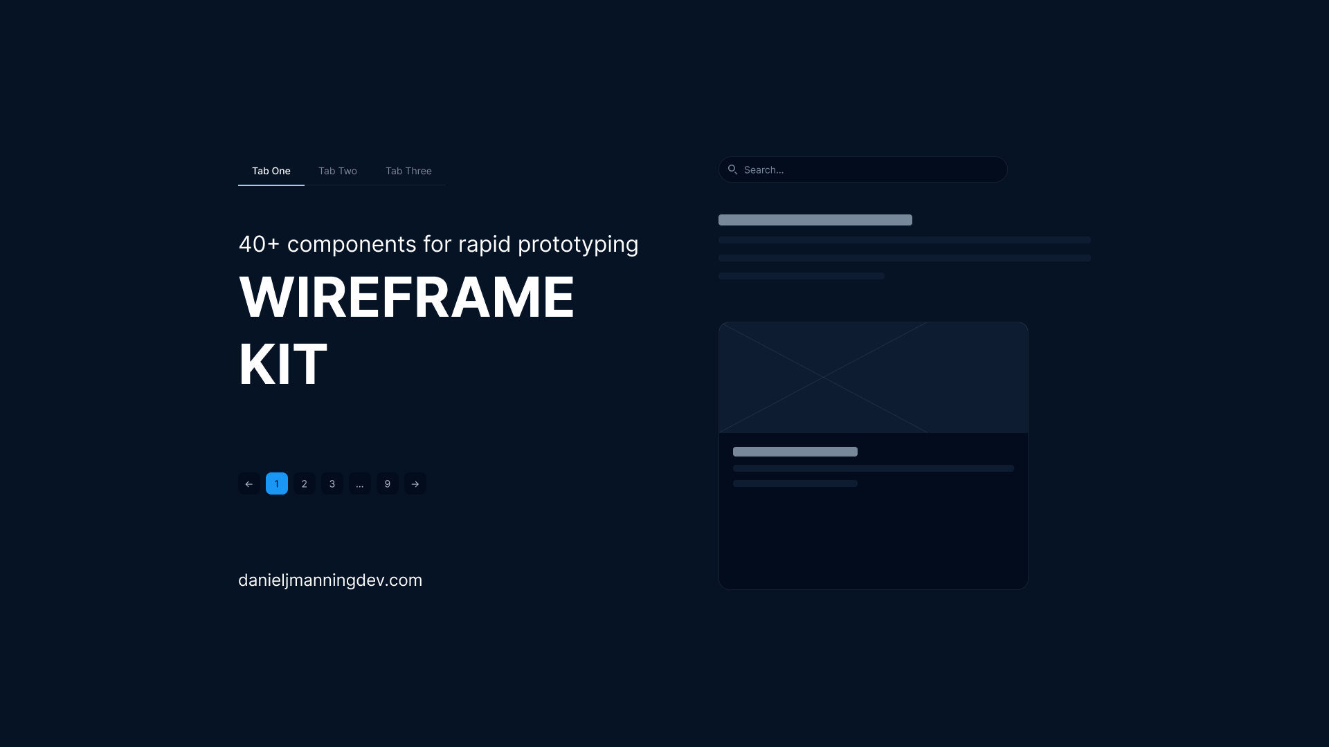 Preview of the Wireframe Kit